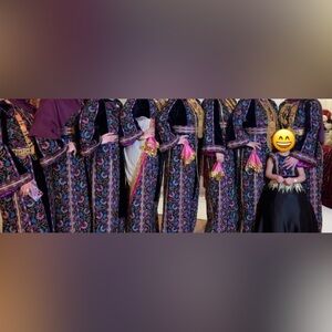 Traditional Embroidered Dress with Floral Patterns